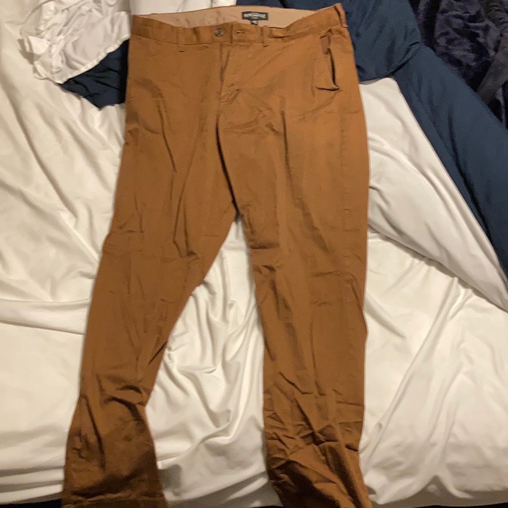 J. Crew Mercantile Flex Brown Chinos